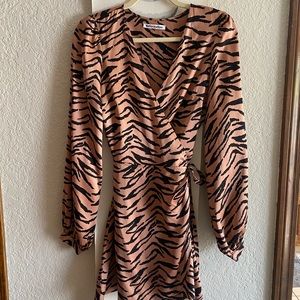 Reformation ‘Starlight’ silk wrap dress, size small